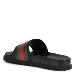 Black Rubber Slippers
