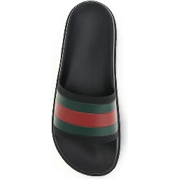 Black Rubber Slippers
