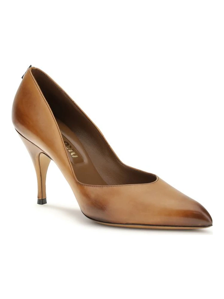 Beige Calf Leather Bos Taurus High Heel Pumps alternative