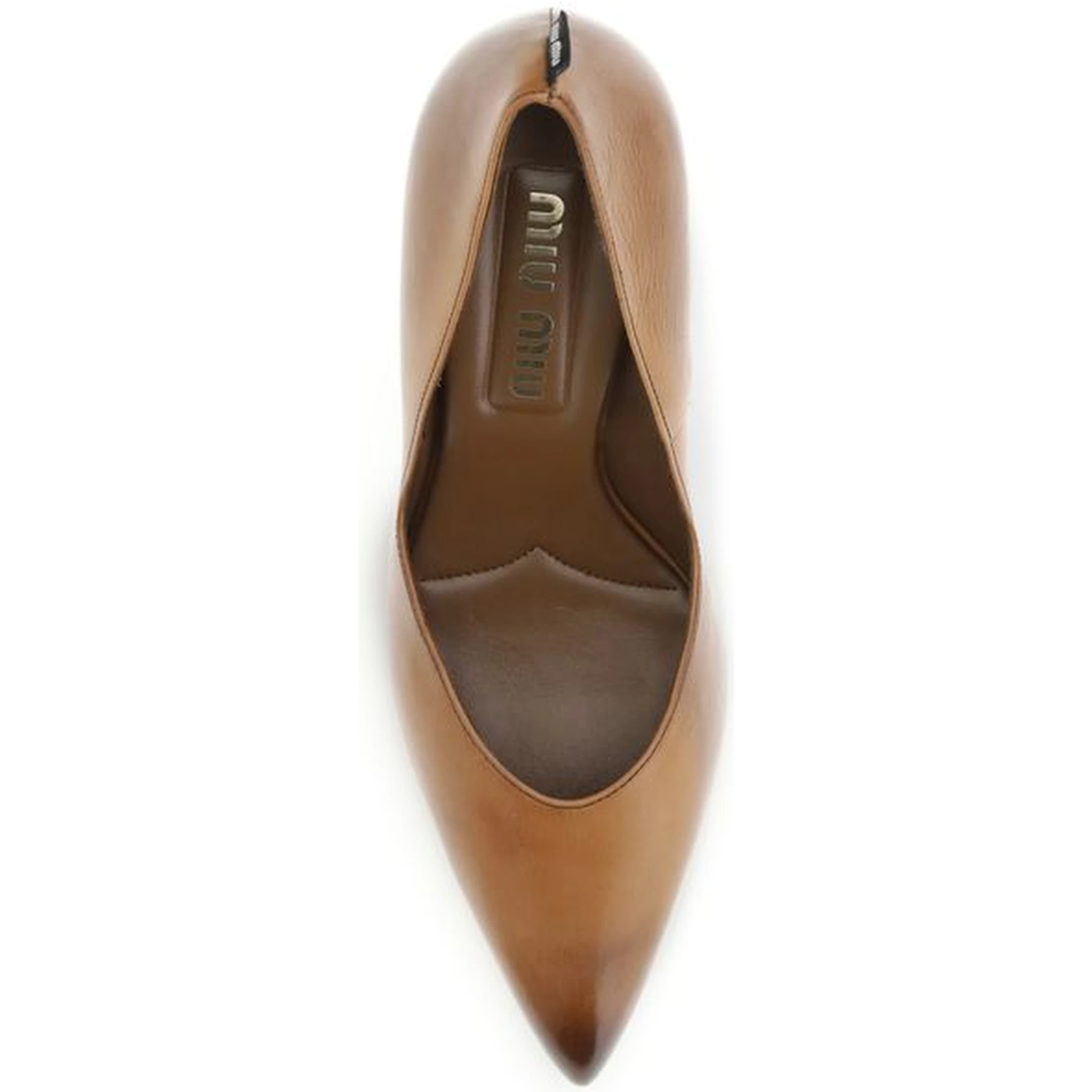 Beige Calf Leather Bos Taurus High Heel Pumps