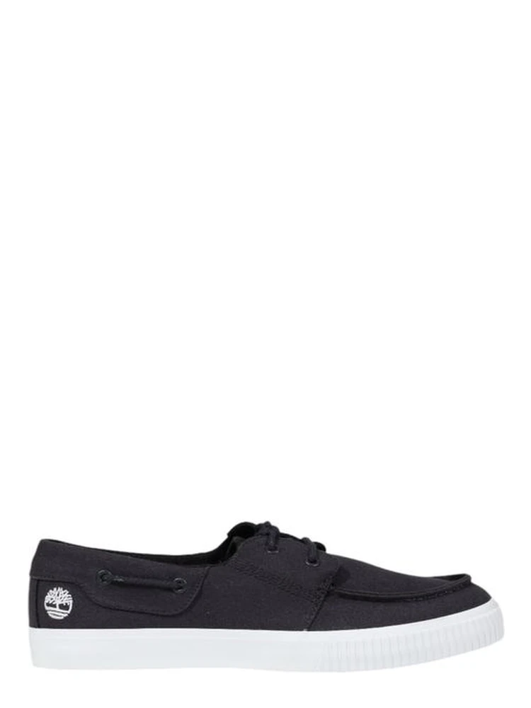 Black Lyocell Slip-On Loafers