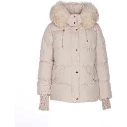 Talassa fur-trimmed quilted jacket