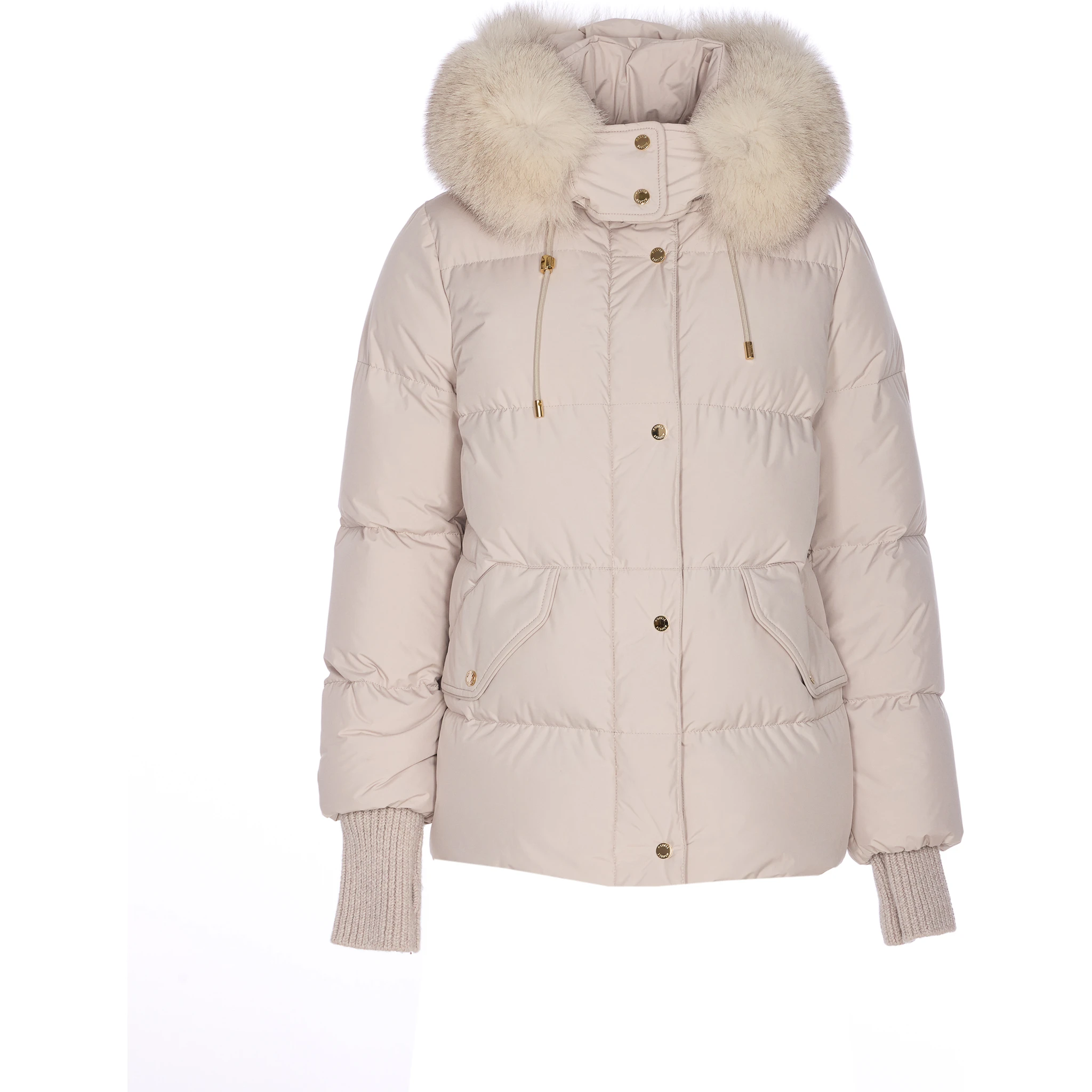 Talassa fur-trimmed quilted jacket