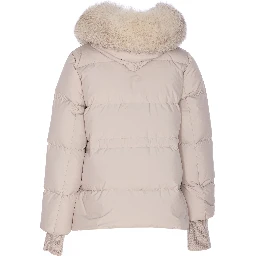 Talassa fur-trimmed quilted jacket