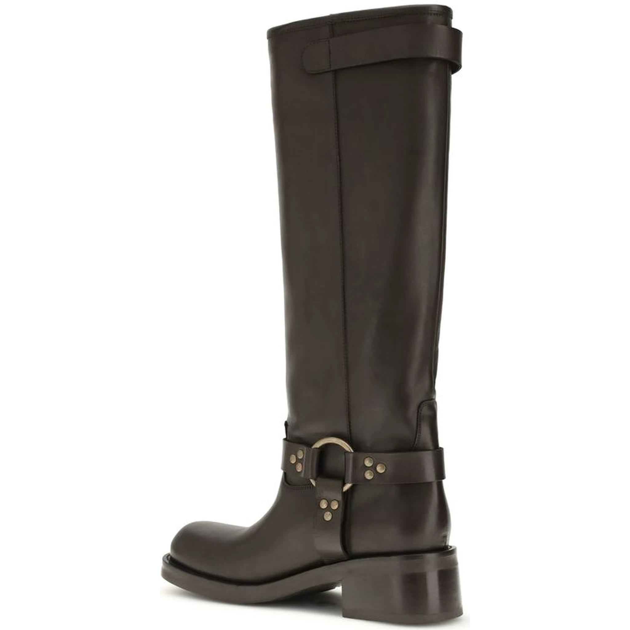 Brown Calf Leather Bos Taurus Lace-Up Boots