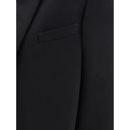 Black Fleece Wool Coat