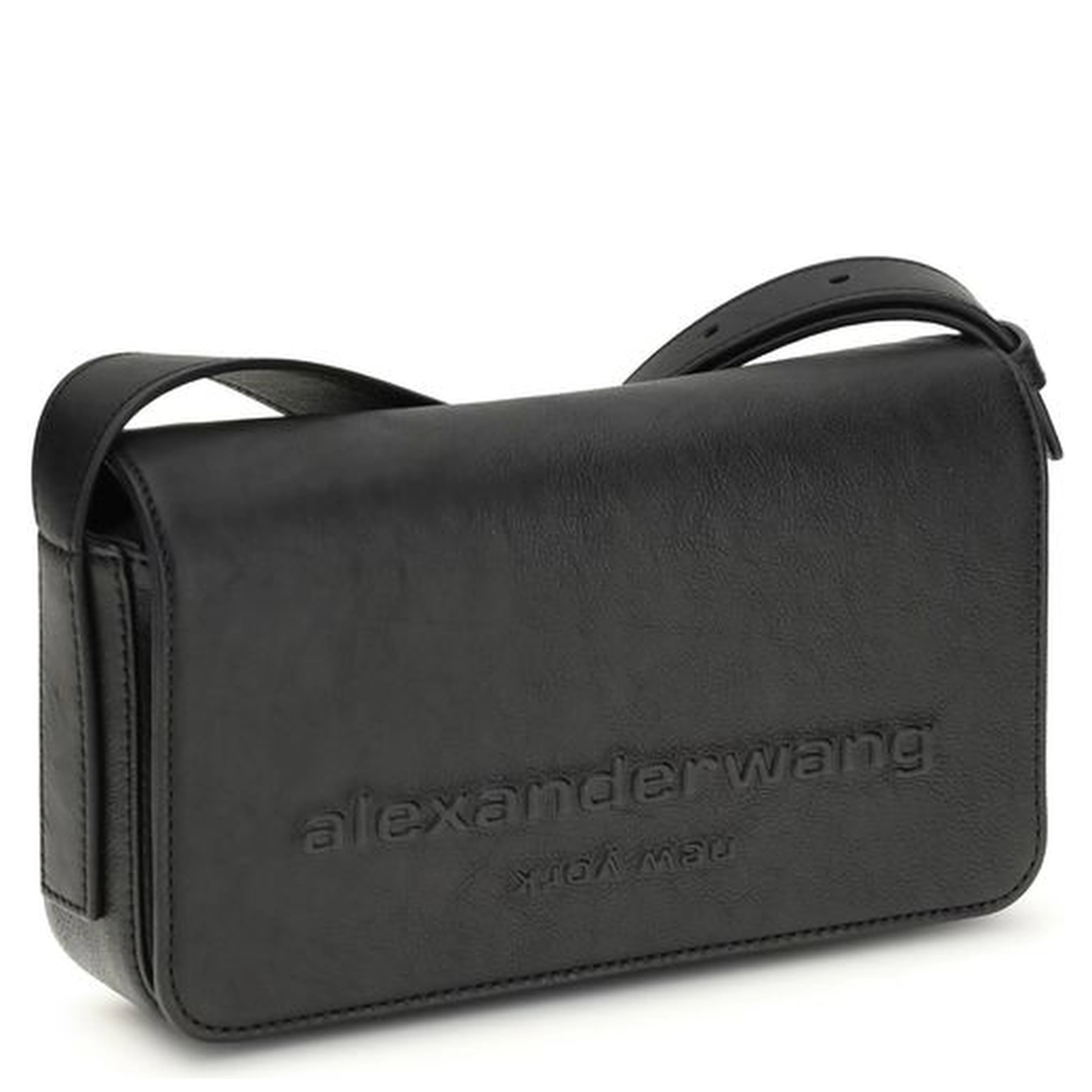 Black Calf Leather Bos Taurus Shoulder Bag