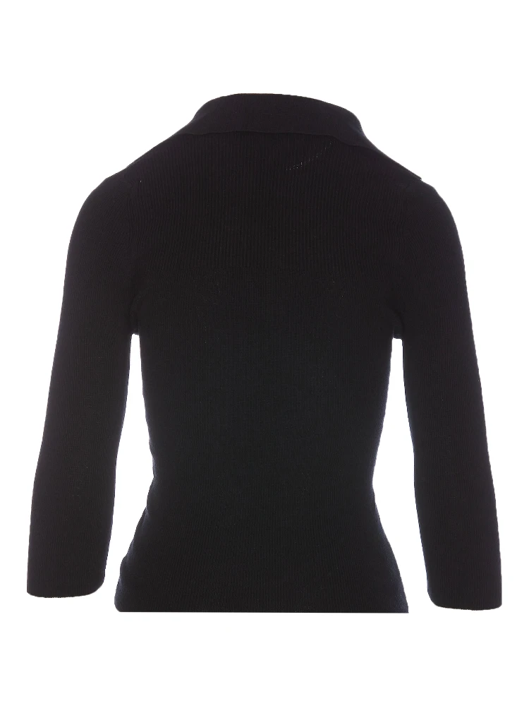 Orb-embroidered polo jumper alternative