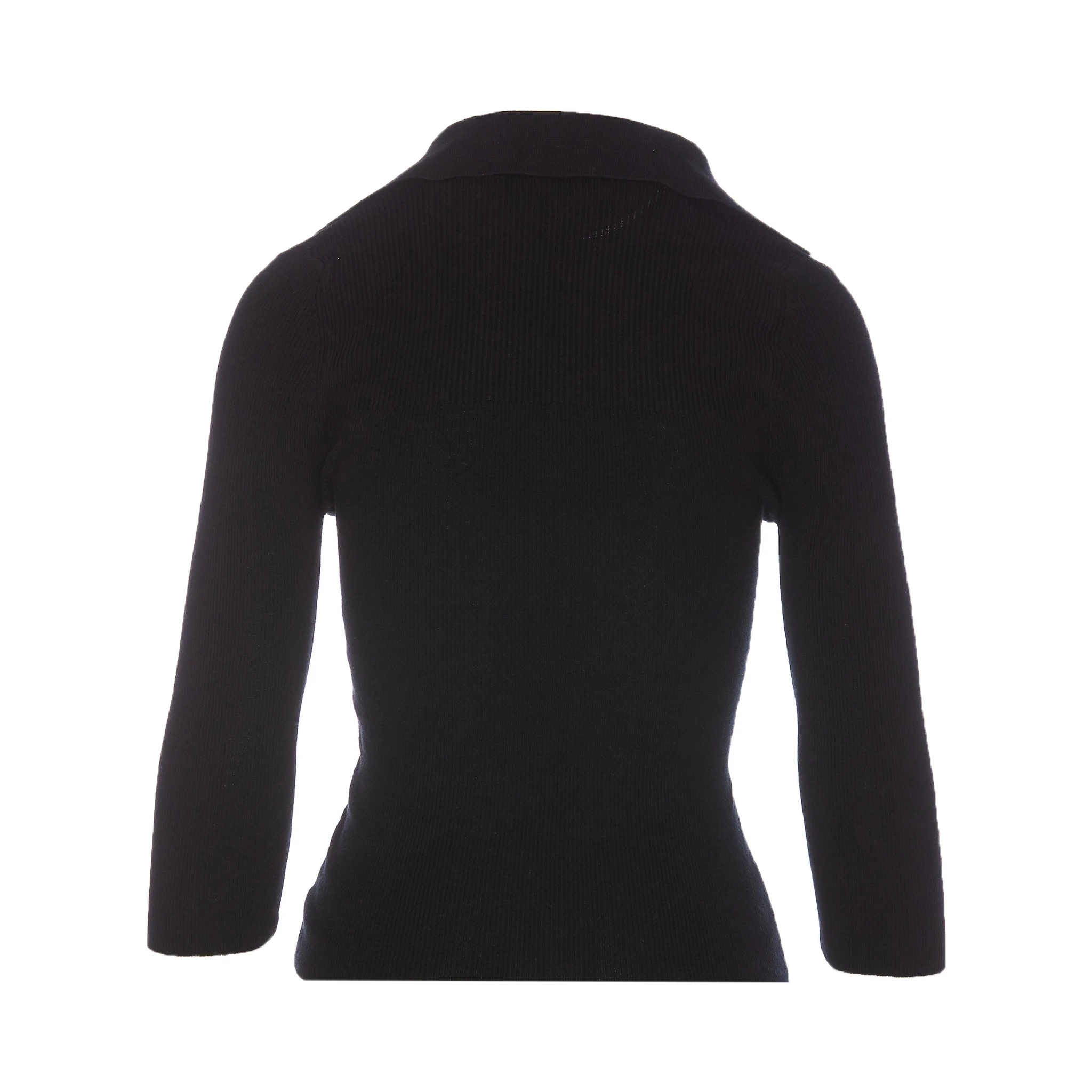 Orb-embroidered polo jumper