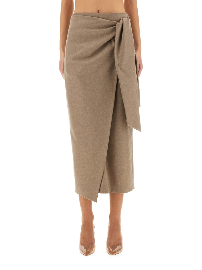 "BINGO" WRAP SKIRT