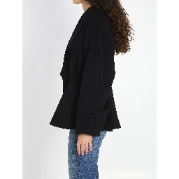Short coat with ruffles