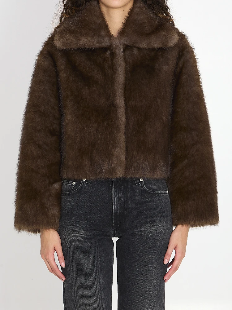 Faux fur jacket