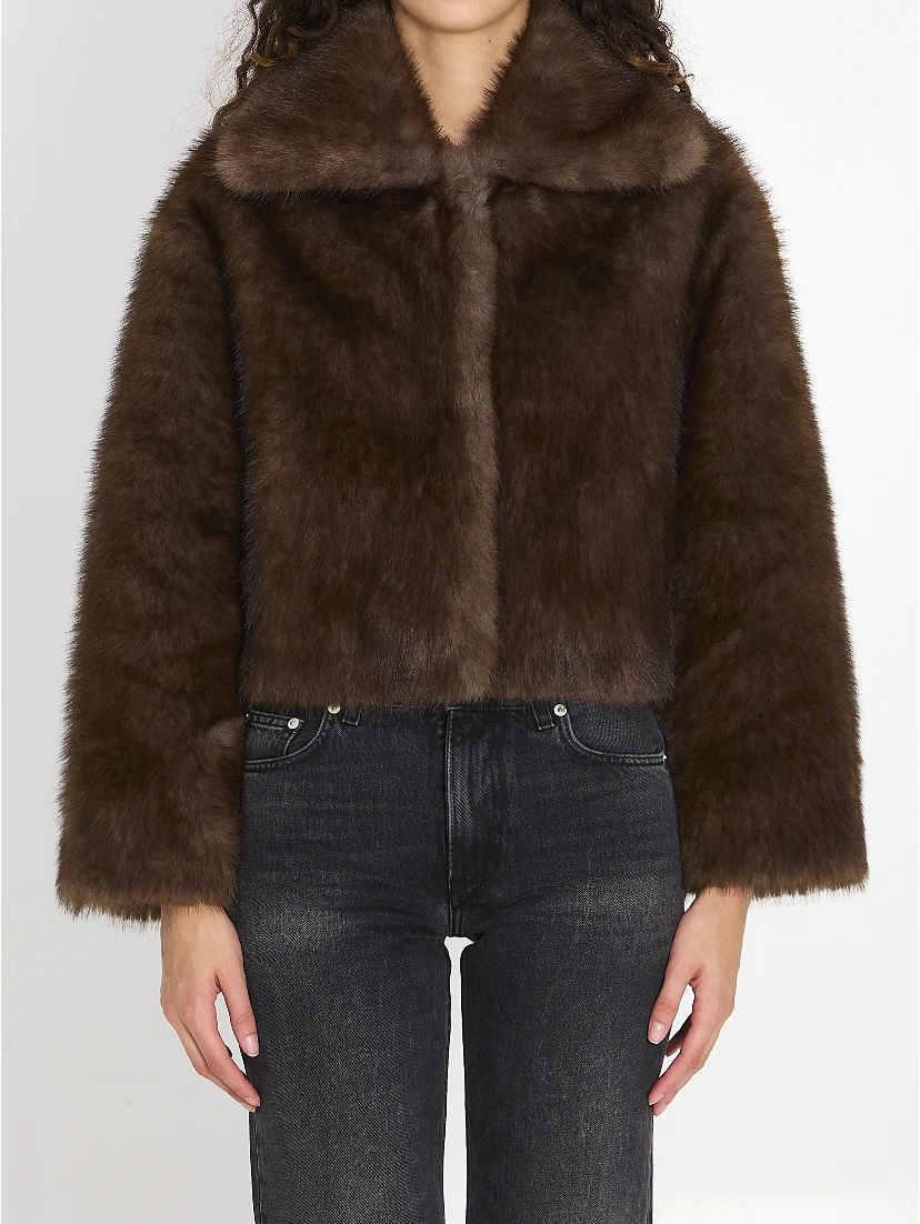 Faux fur jacket