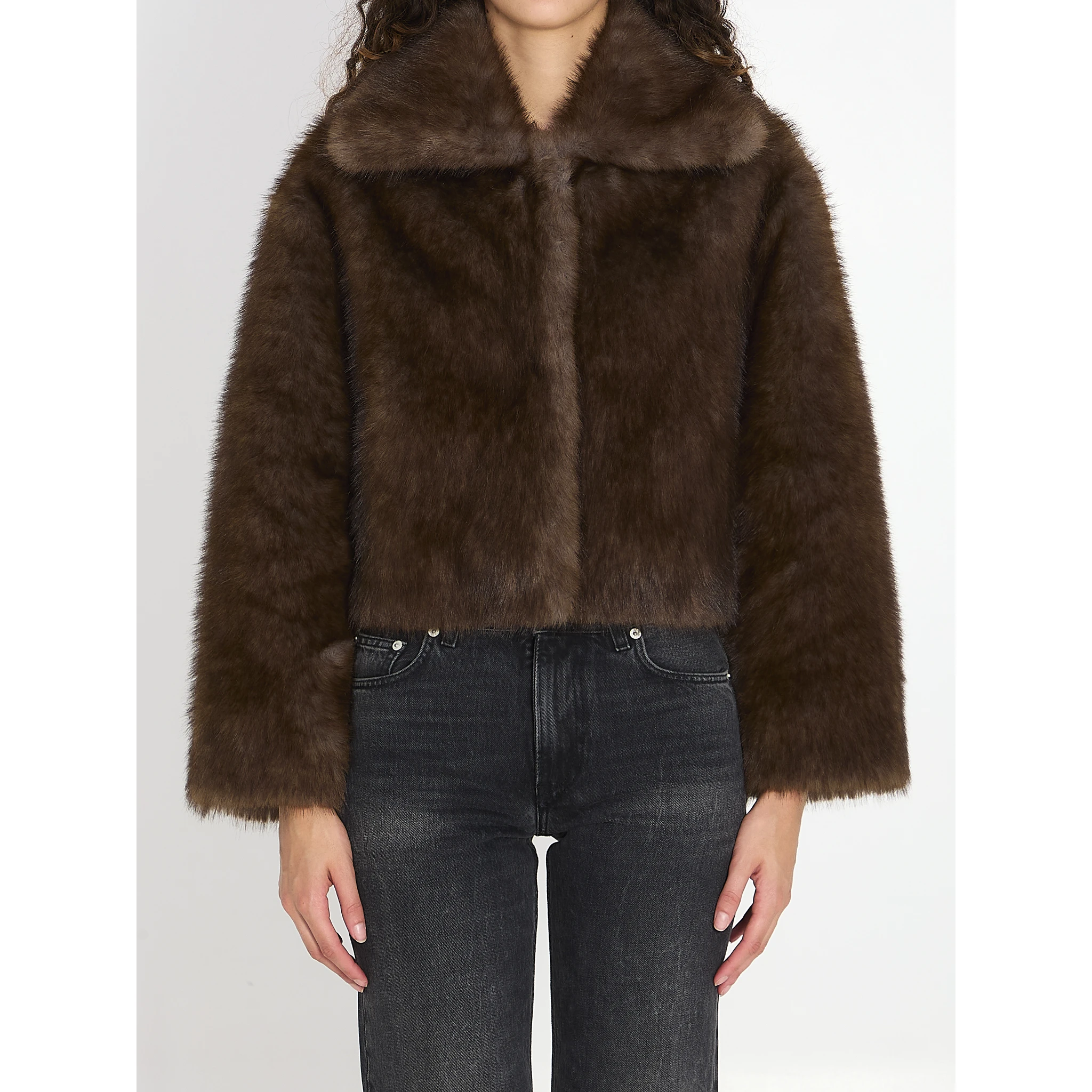 Faux fur jacket
