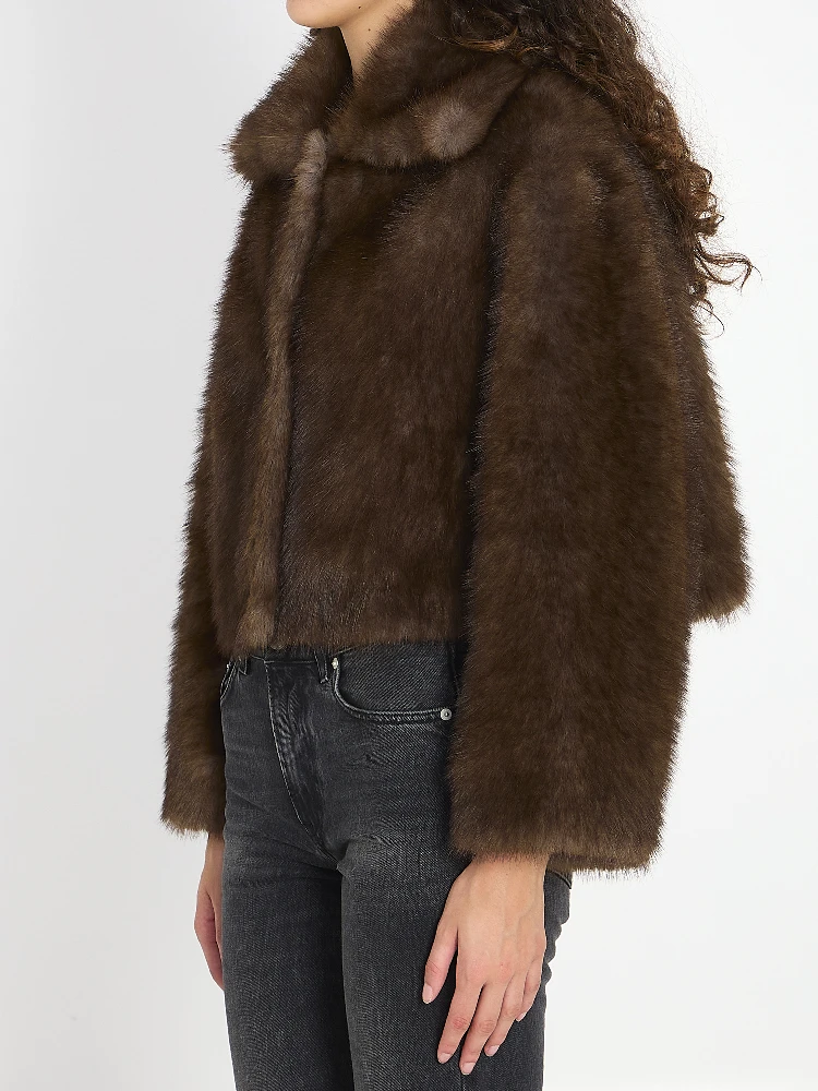 Faux fur jacket alternative