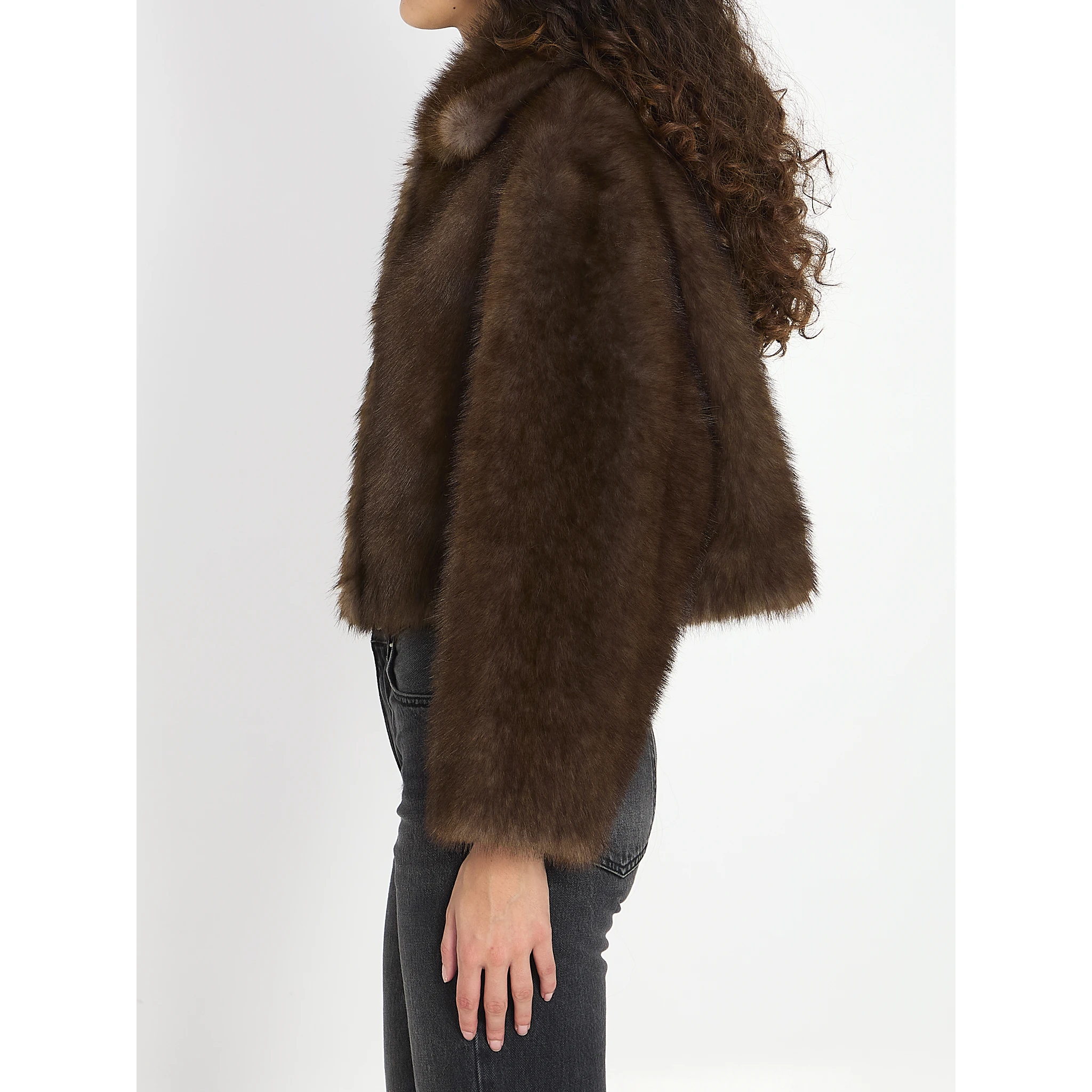 Faux fur jacket