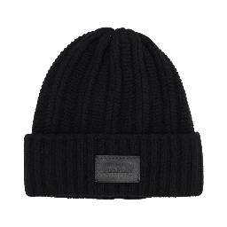 CASHMERE CAP WITH LOGO
