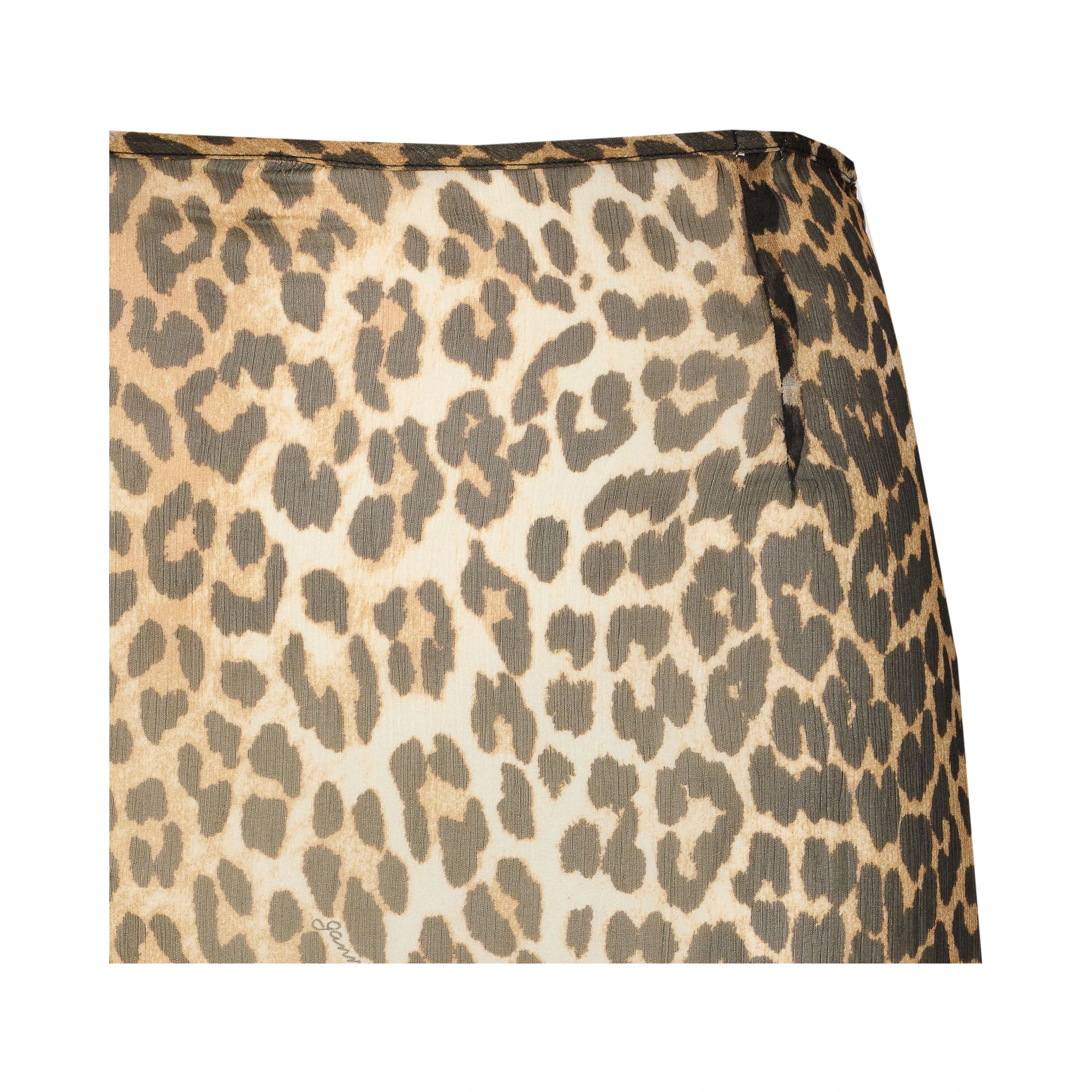 Animal Print Flared Layered Leopard Skirt