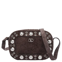 Nellcôte ball-studs leather shoulder bag