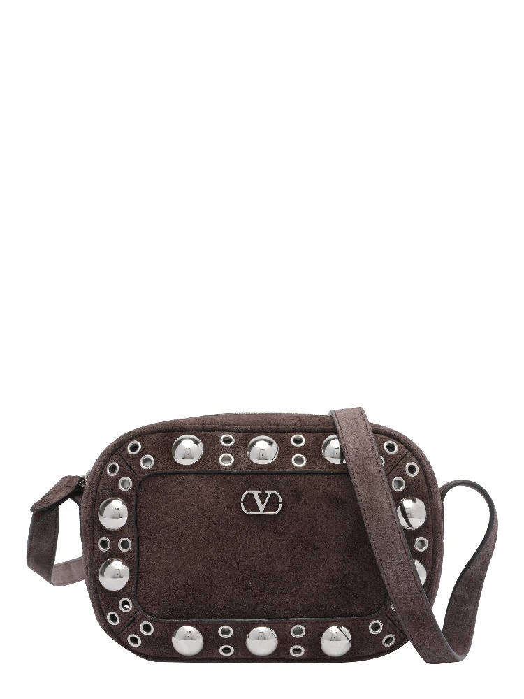 Nellcôte ball-studs leather shoulder bag