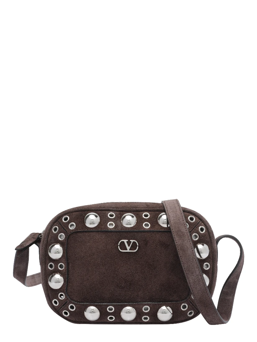 Nellcôte ball-studs leather shoulder bag