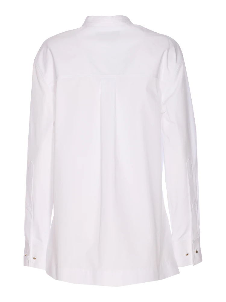 Neck-tie long-sleeve top alternative