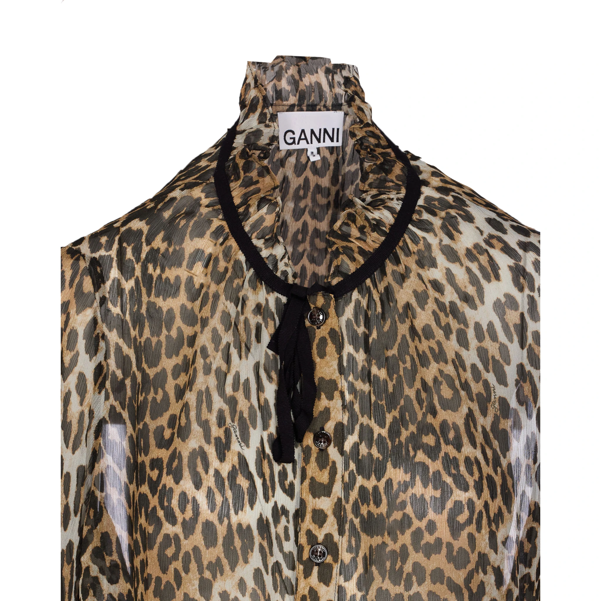 GANNI Shirts Brown