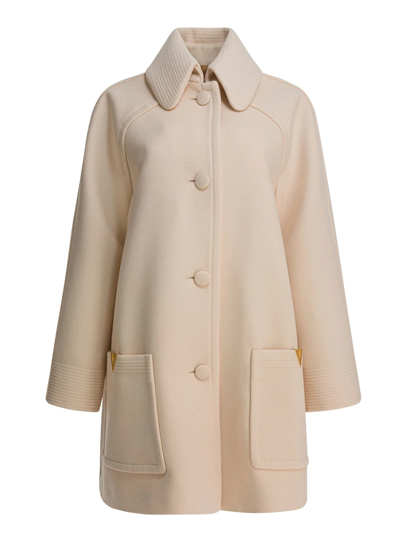 Virgin wool long coat