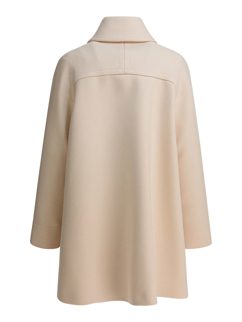 Virgin wool long coat