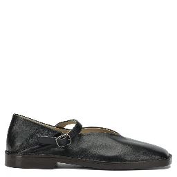 Mary Jane leather ballet flats