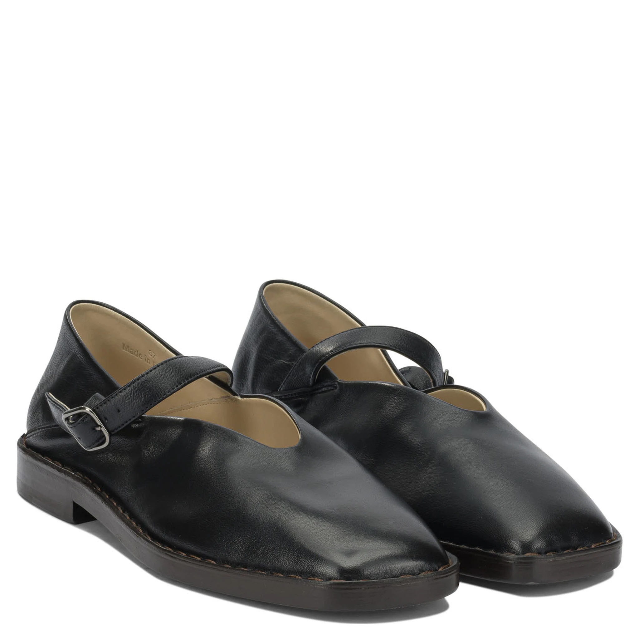 Mary Jane leather ballet flats