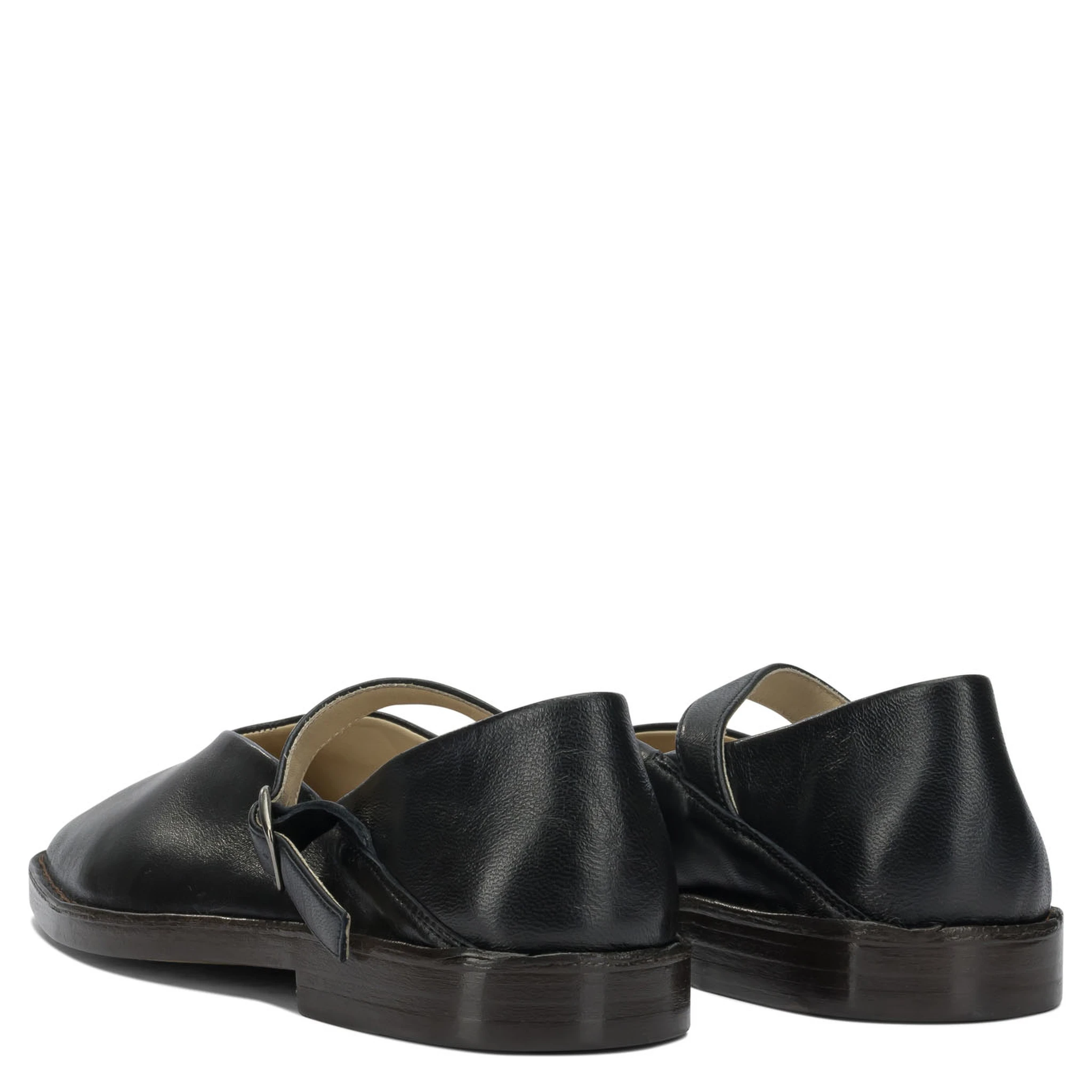 Mary Jane leather ballet flats