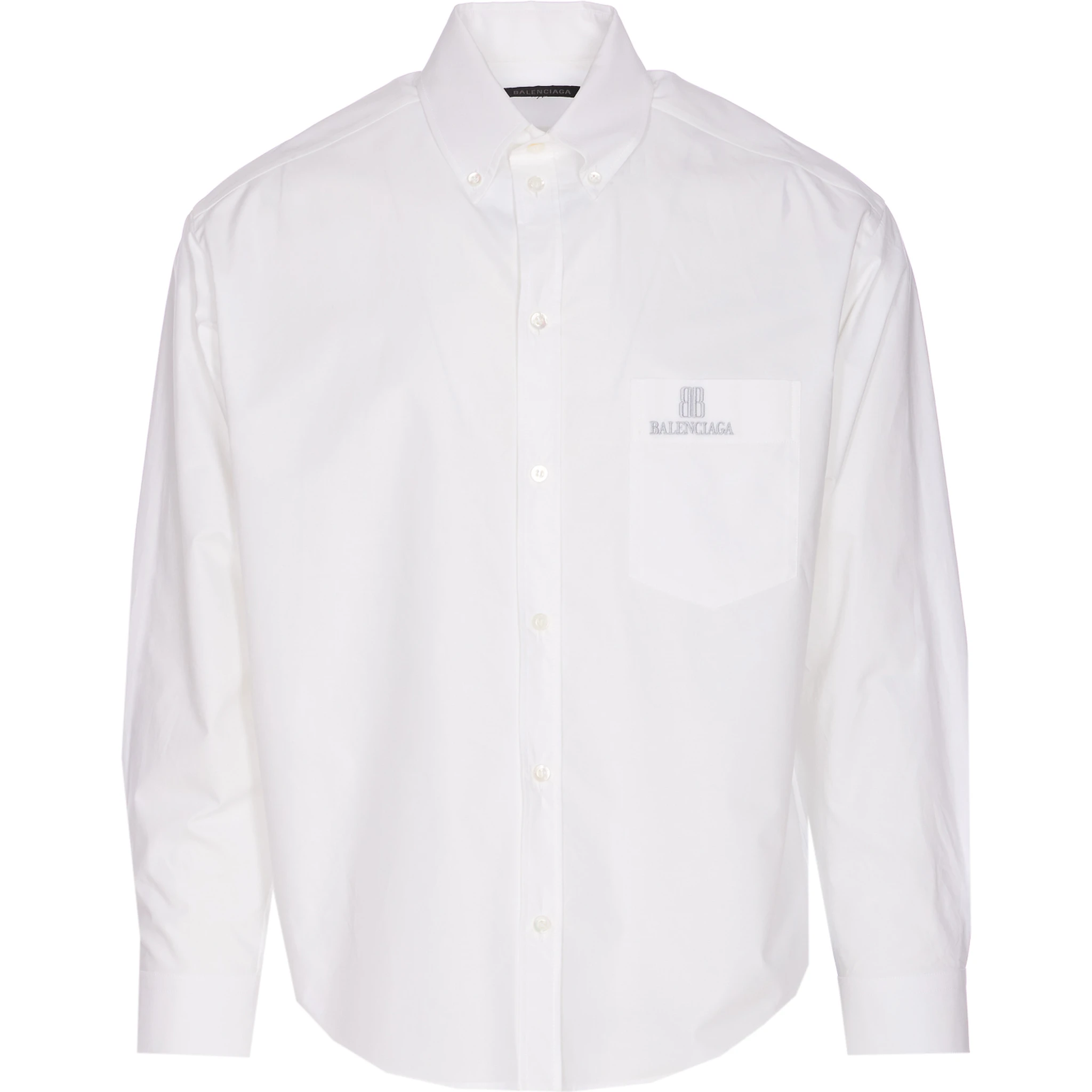 logo-embroidered poplin shirt