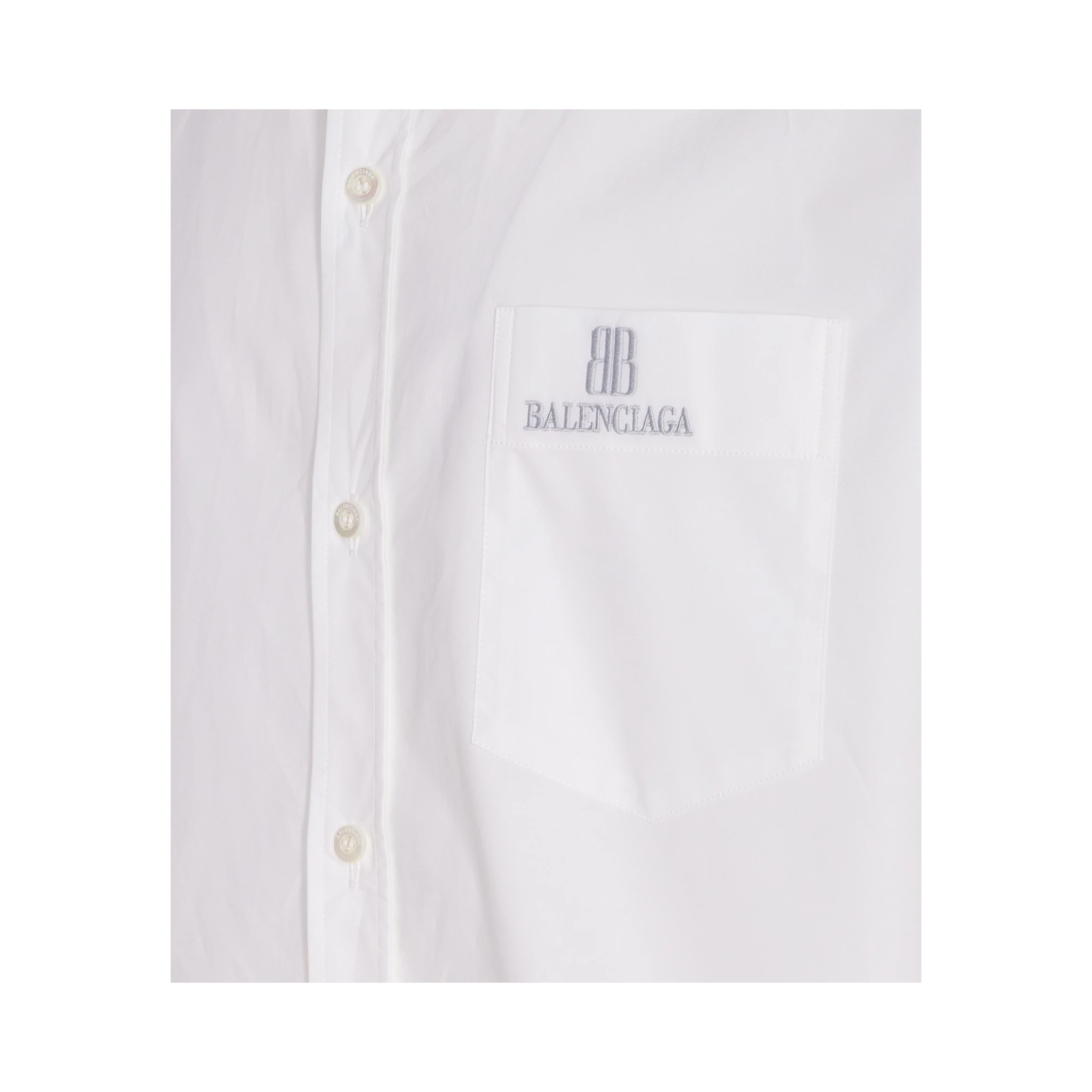 logo-embroidered poplin shirt