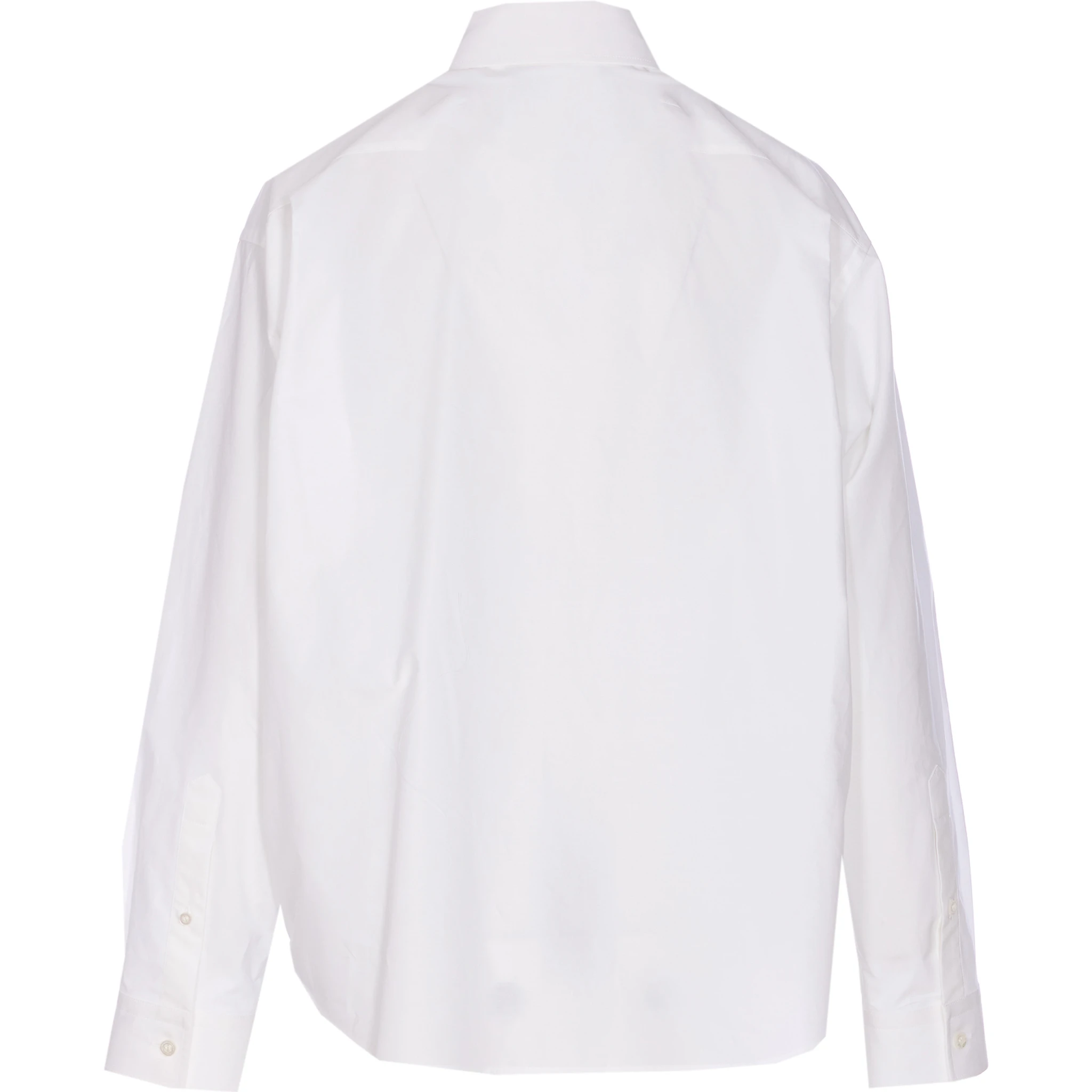 logo-embroidered poplin shirt