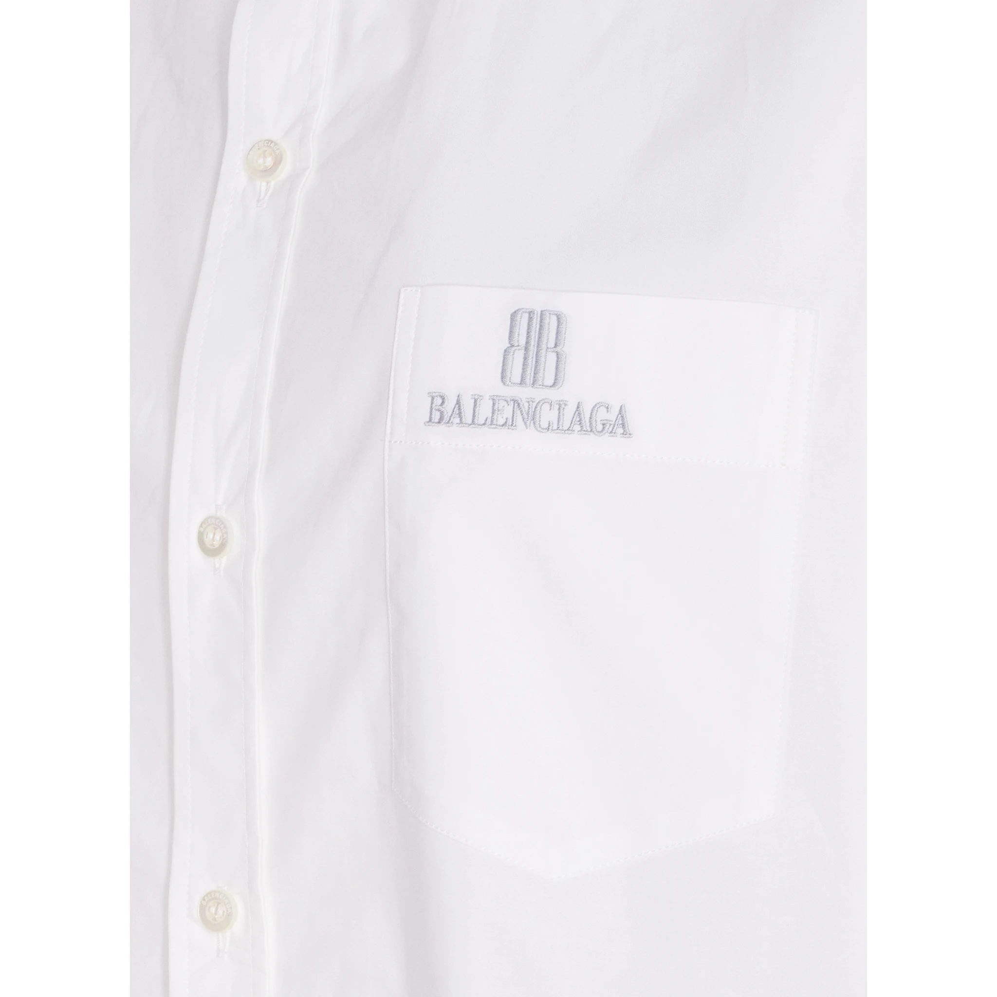 logo-embroidered poplin shirt