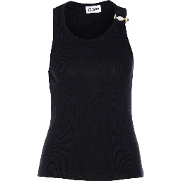 piercing-detail tank top