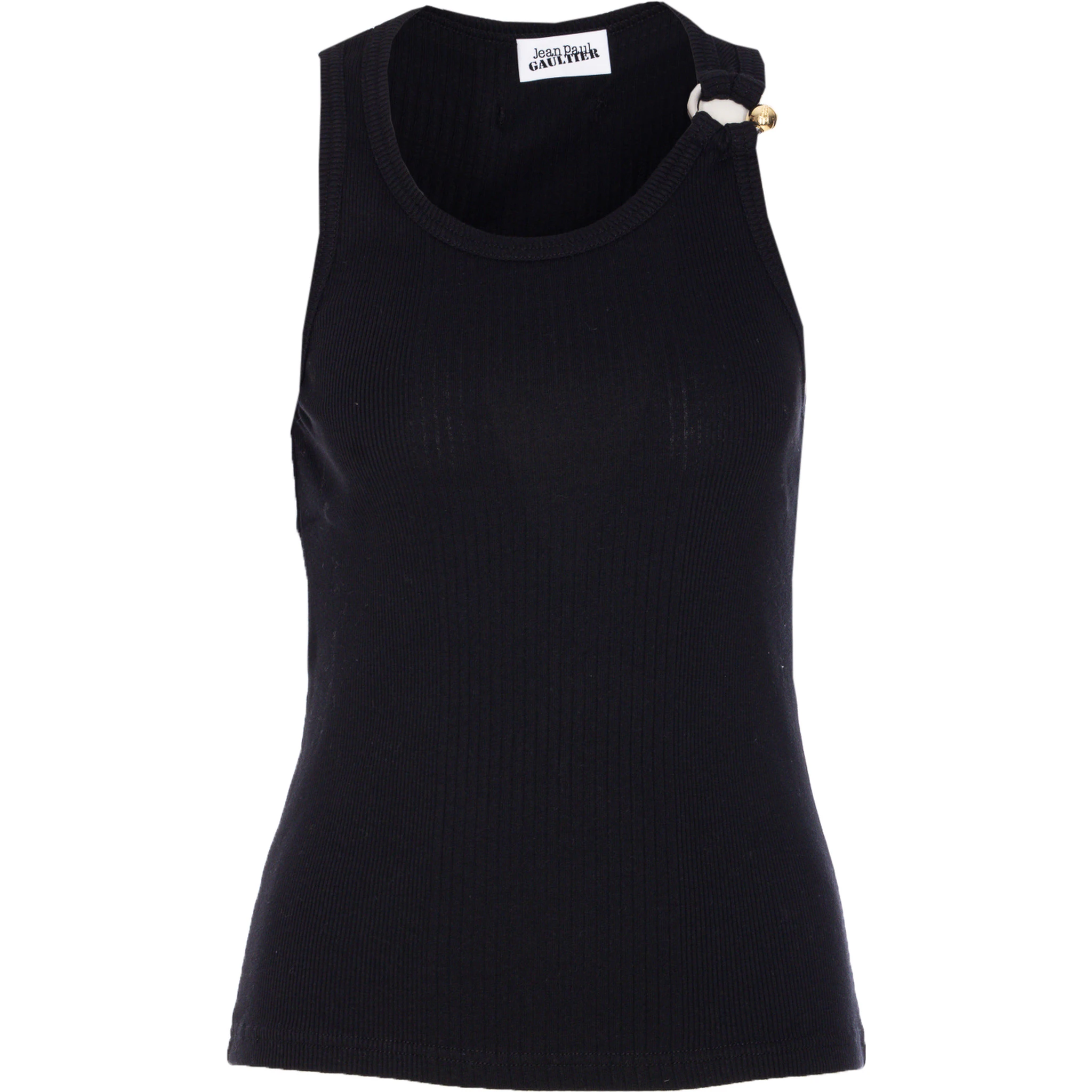 piercing-detail tank top