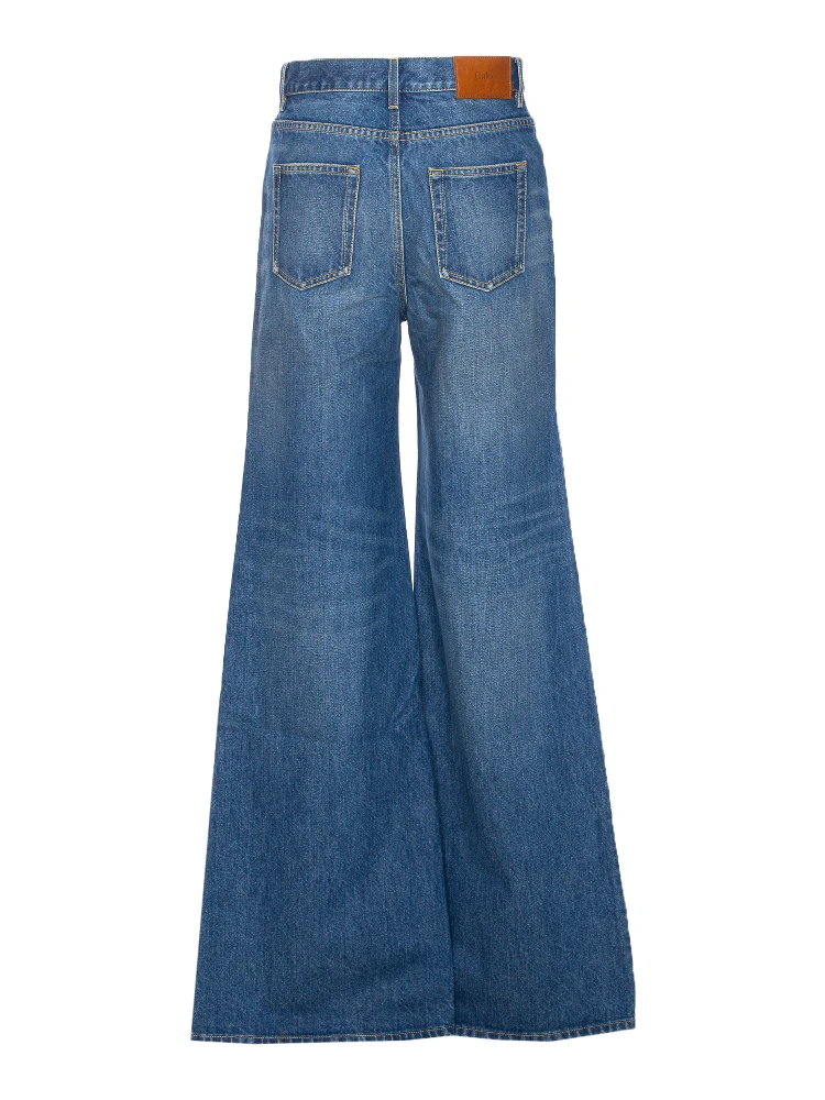 Chloe' Wide Leg Denim Jeans alternative