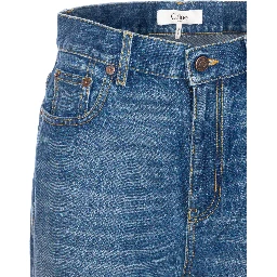 Chloe' Wide Leg Denim Jeans