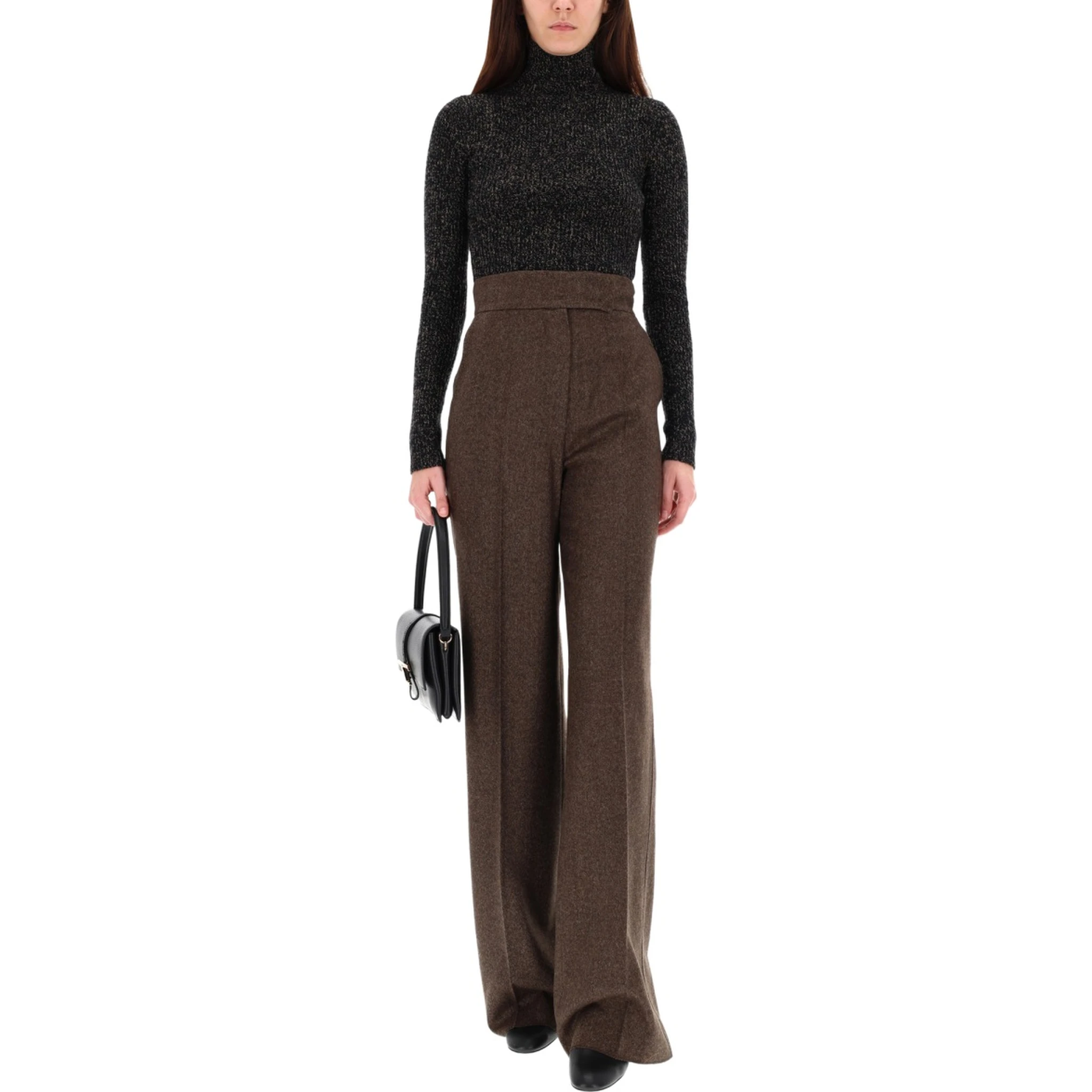 WOOL AND CASHMERE MOULINÉ TURTLENECK