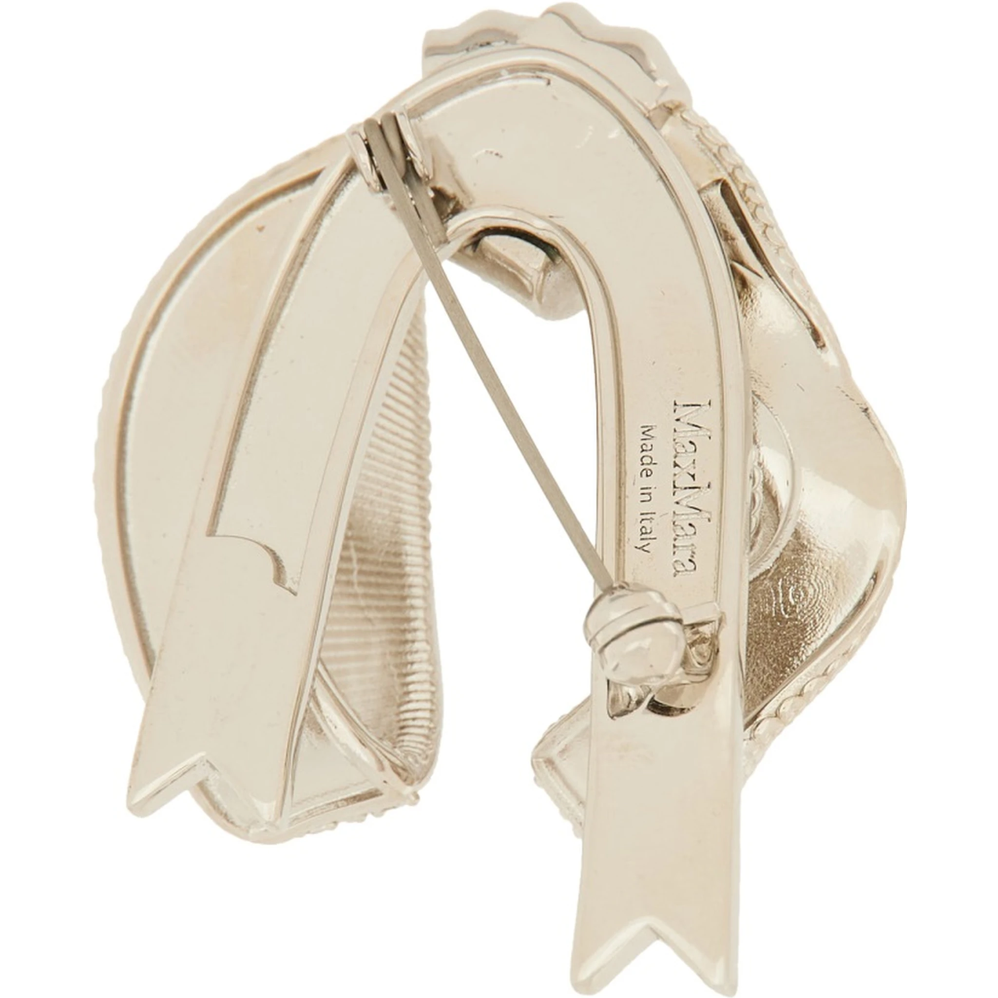 BOW BROOCH WITH RHINESTONES