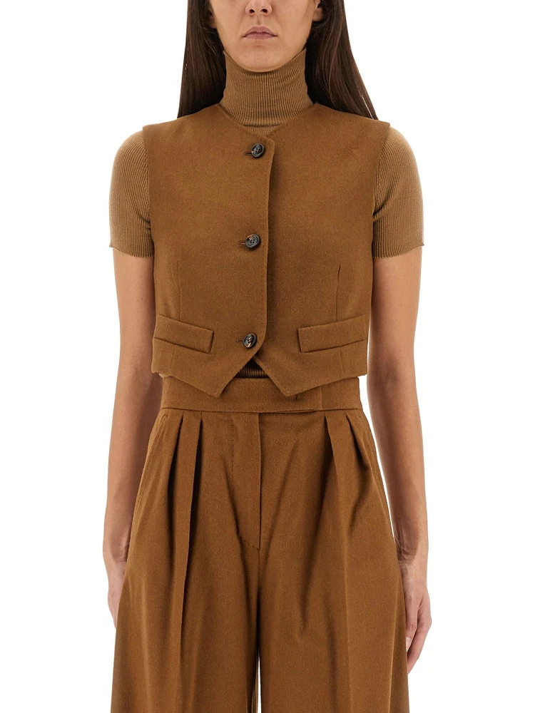 CAMEL HAIR "EDDA" VEST