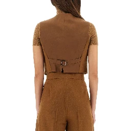 CAMEL HAIR "EDDA" VEST
