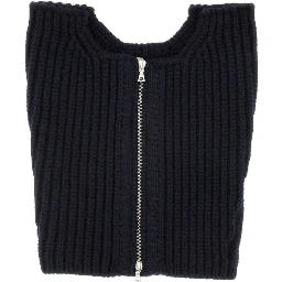 WOOL NECK WARMER WITH ZIPPER