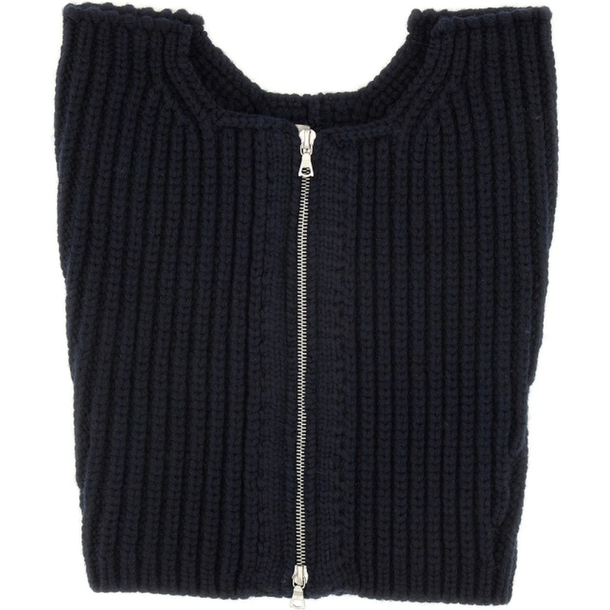 WOOL NECK WARMER WITH ZIPPER