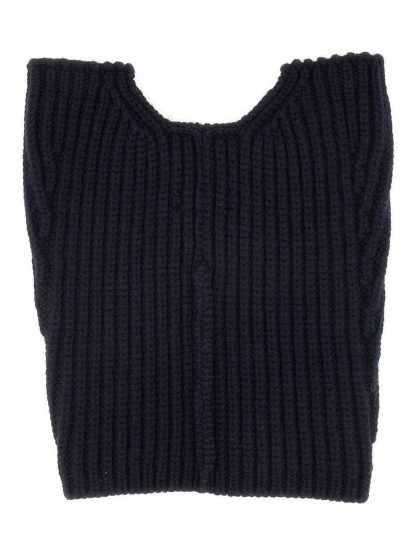 WOOL NECK WARMER WITH ZIPPER