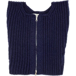 WOOL NECK WARMER WITH ZIPPER