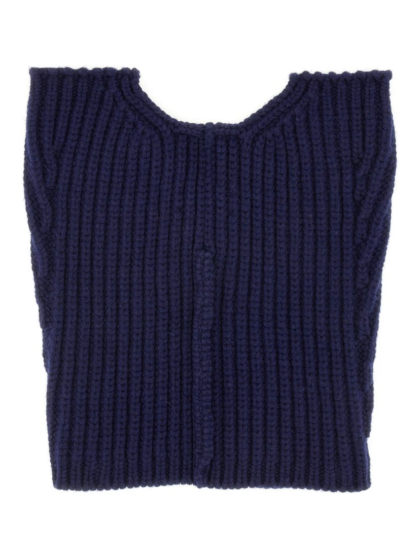 WOOL NECK WARMER WITH ZIPPER