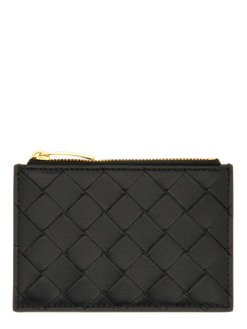 "WOVEN" CARD HOLDER WITH ZIPPER